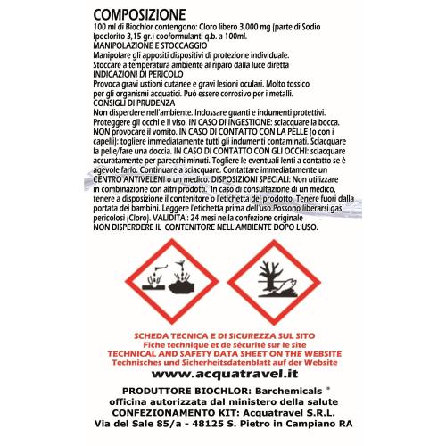 DISINFETTANTE PER ACQUA AT-BICLOR 20 BUSTINE MONODOSE