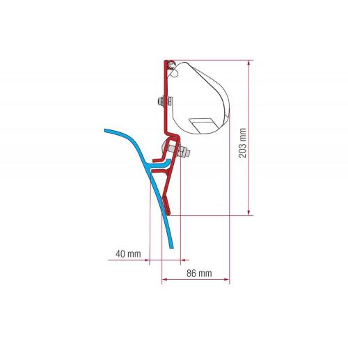STAFFE PER F35 ADAPTER VW T3 LIFT ROOF 98655Z115