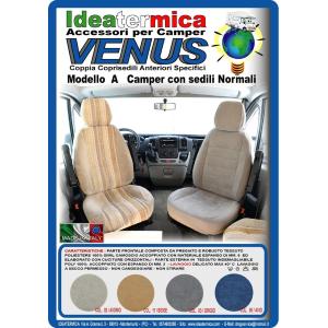 COPRISEDILI FODERE IN TESSUTO MOD. VENUS "A" GRIGIO COPPIA