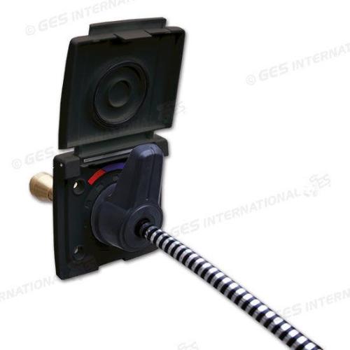 PRESA ESTERNA ACQUA CON MISCELATORE TUBO 150MM ATT. JHON GUEST 12MM NERA