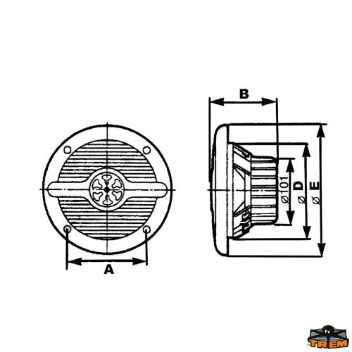 ALTOPARLANTI STEREO 100W COPPIA