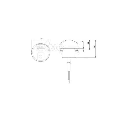 MODULO INGOMBRO POSTERIORE A LED DIAM 30MM