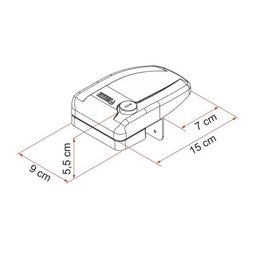 SERRATURA AGGIUNTIVA SAFE DOOR FRAME GREY 08022-01G