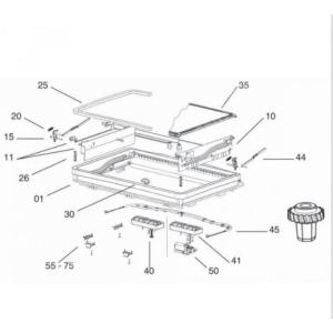 MIDI HEKI MECCANISMO APERTURA COMPLETO VERSIONE MANOVELLA 