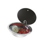 LAVELLO INOX OVALE 460X340MM A SCOMPARSA