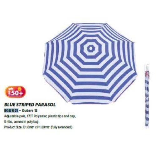 OMBRELLONE RIGHE BIANCHE E BLU