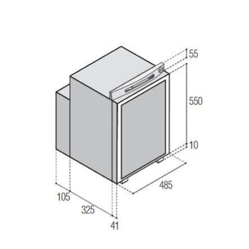 FRIGORIFERO TRIVALENTE DA INCASSO VTR5060DG