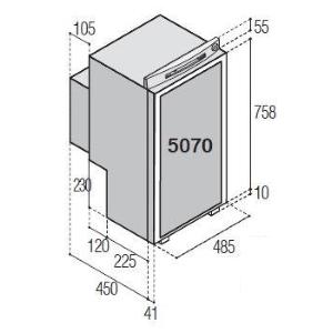 FRIGORIFERO TRIVALENTE DA INCASSO VTR5070DG