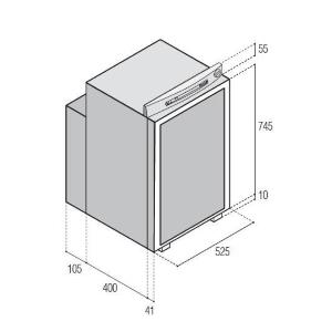 FRIGORIFERO TRIVALENTE DA INCASSO VTR5105DG