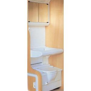 PARETE BAGNO ATTREZZATA TFT LAVELLO RIBALTABILE E PORTA OGGETTI H430 RIF.3