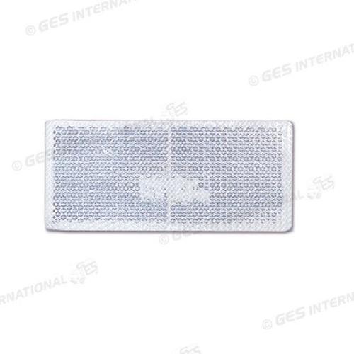 CATARIFRANGENTE RETTANGOLARE BIANCO DIM 90X40MM PER CARRELLI E CARAVAN ADESIVO