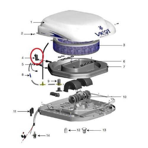 POMPA DELL'ACQUA 12V PER HOLIDAY I E II
