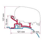 STAFFE PER F80/F65 ADAPTER DUCATO/JUMPER/BOXER H2 DAL 94 AL 2006 98655-373