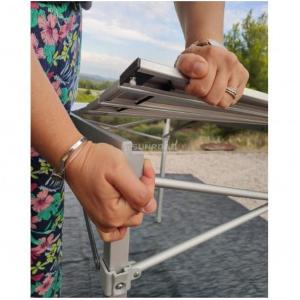 TAVOLO FLEX ALLUMINIO PIEGHEVOLE 130X70