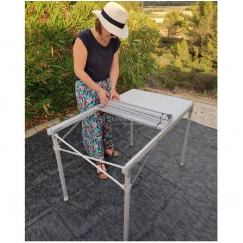 TAVOLO FLEX ALLUMINIO PIEGHEVOLE 130X70