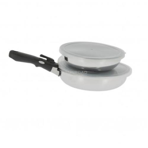 SET DI 2 PADELLE IN ALLUMINIO 20 E 24CM