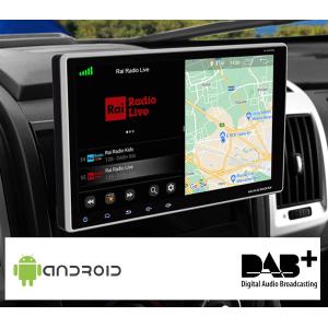 AUTORADIO MULTIMEDIALE CON NAVIGATORE 1DIN M-AN900 + ANTENNA DAB + CABLAGGIO PLUG & PLAY CON COMANDI AL VOLANTE +  ADATTATORE DUCATO X250-X290 DAL 2006 AL 2020