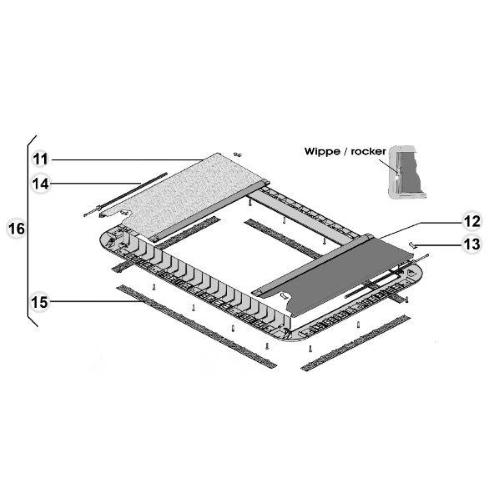 HEKI 2 CORNICE INTERNA COMPLETO BEIGE PART.16 4460000130 R117.550