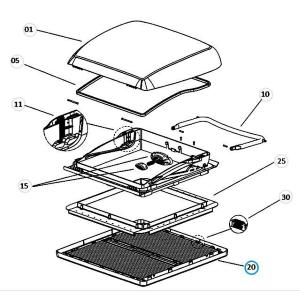 MINI HEKI STYLE CORNICE INTERNA OSCURANTE ZANZARIERA PART.20 4460000017