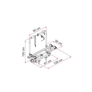 PORTABICI CARRY-BIKE CARAVAN XL A PRO 200 02096-32-