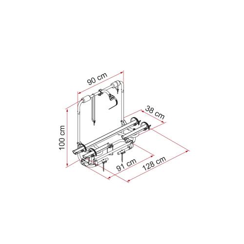 PORTABICI CARRY-BIKE CARAVAN XL A PRO 200 02096-32-