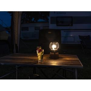 LANTERNA A BATTERIA BAMBOO E ACCIAIO HOLIDAY