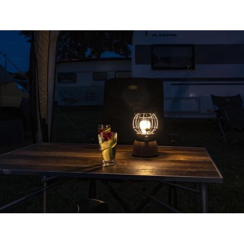 LANTERNA A BATTERIA BAMBOO E ACCIAIO HOLIDAY