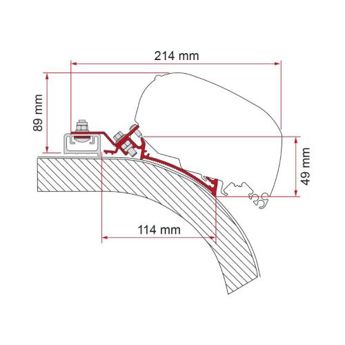 STAFFA PER F80 ADAPTER RAPIDO DISTINCTION 450 98655Z081