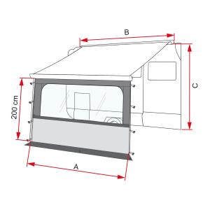 PARETE FRONTALE PER TENDALINI BLOCKER PRO 350 07971-04-