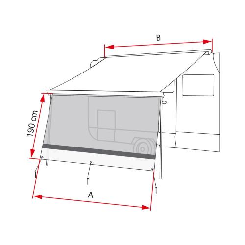 PARETE FRONTALE PER TENDALINI SUN VIEW XL 425 08184-07-