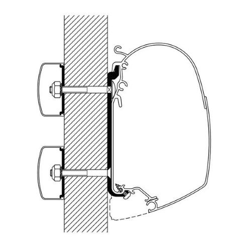 STAFFE PER THULE ADAPTER 4900/4200/5200 UNIVERSALE 400CM