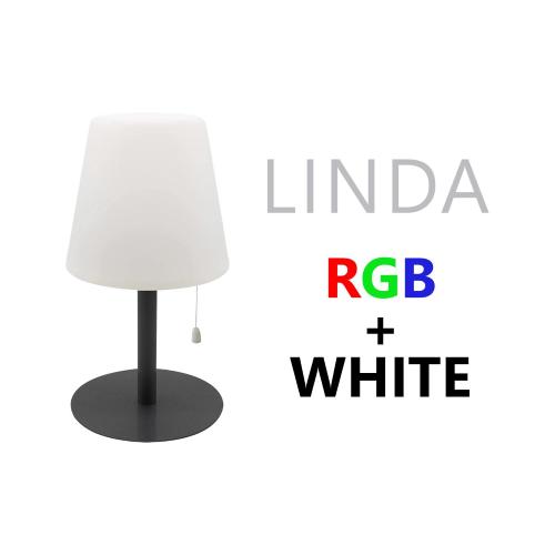 LAMPADA DA TAVOLO A BATTERIA LINDA RGB+WHITE