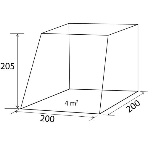 TENDA PER PORTELLONE POSTERIORE COMET VW T5/T6 200X200XH205 0102968N