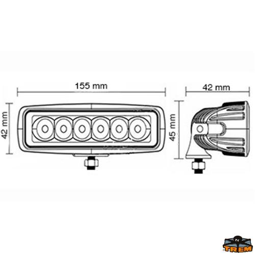 FARO IMPERMEABILE A LED 1200LM