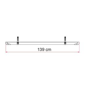 CANALINA PER CARRY-BIKE RAIL PLUS XL DEEP BLACK 139CM 98656M589