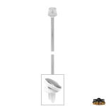 FANALE A LED 12V “POLE EASY LED 360°” A 360°20MT ASTA BAIONETTA 1000MM BIANCO