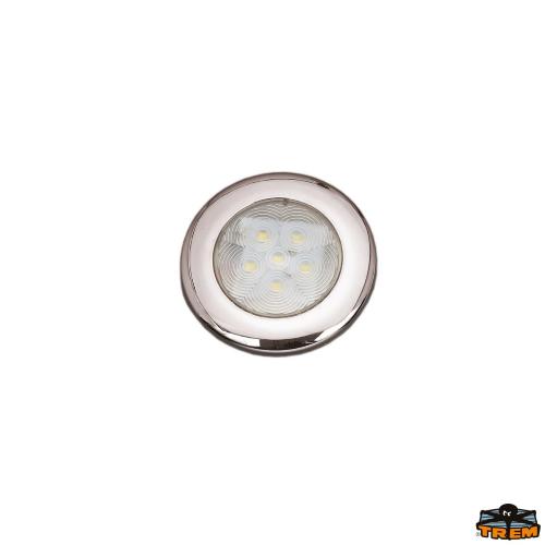 PLAFONIERA 12V LED AISI304 SENZA INCASSO LUCE BLU