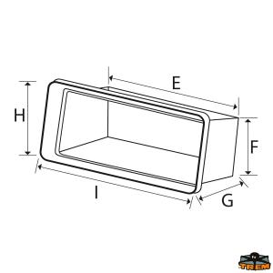 SPORTELLO STAGNO FORI COPERTI CON CONTENITORE BIANCO 270X375MM