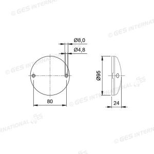 MODULO SINGOLO SERIE 720 LED FUNZIONE CATADIOTTRO