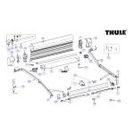 TAPPI FRONT DX+ SX PER TENDALINO THULE 8000 ANODIZZATO
