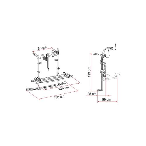 PORTABICI CARRY-BIKE VW CADDY MAXI DAL 2016 AL 2020 02096-24-
