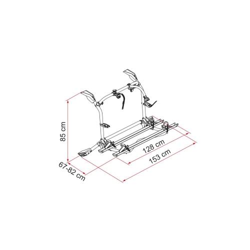 PORTABICI CARRY-BIKE VW T6 PRO DEEP BLACK 02094C08A