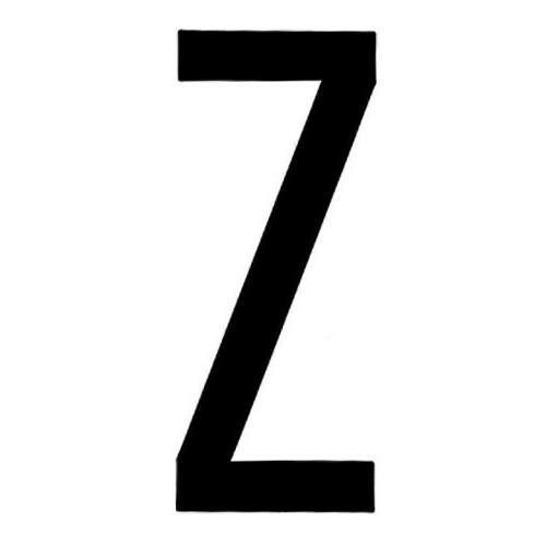 LETTERA ADESIVA 8CM TARGA "Z" NERA 