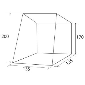 TENDA PER PORTELLONE POSTERIORE PILOT VW CADDY 5 135 X135X H170/200 CM 0102967N