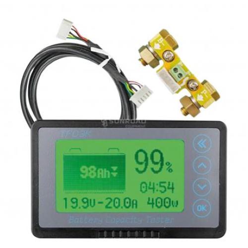 SHUNT 500A CON DISPLAY UNIVERSALE PER MONITORAGGIO BATTERIE