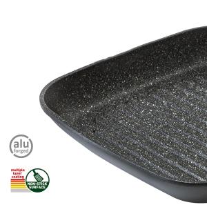 BISTECCHIERA PIRATE SQUARE GRILL 28X28CM 0806099N