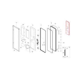 MANIGLIA PORTA INGRESSO CON TAPPINI RAL 1011 MCLOUIS KIRI40000024010