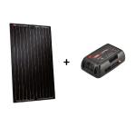 KIT PANNELLO SOLARE MONOCRISTALLINO 105W LIGHT SOLAR EVO + SCE360B MPPT BLUETOOTH