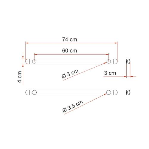 BARRE FISSAGGIO CARRY BIKE KIT SUPPORT BAR 98656B682