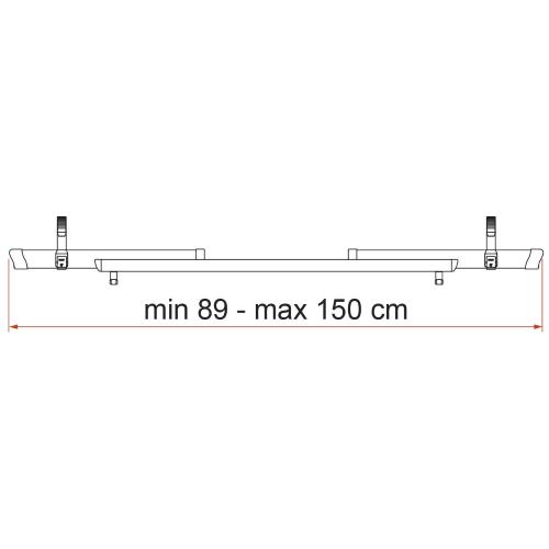 CANALINA PER CARRY-BIKE RAIL QUICK C RED 98656-368